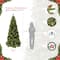7.5ft. Pre-Lit Slim Portland Pine Cashmere Tips Artificial Christmas Tree, Clear Lights